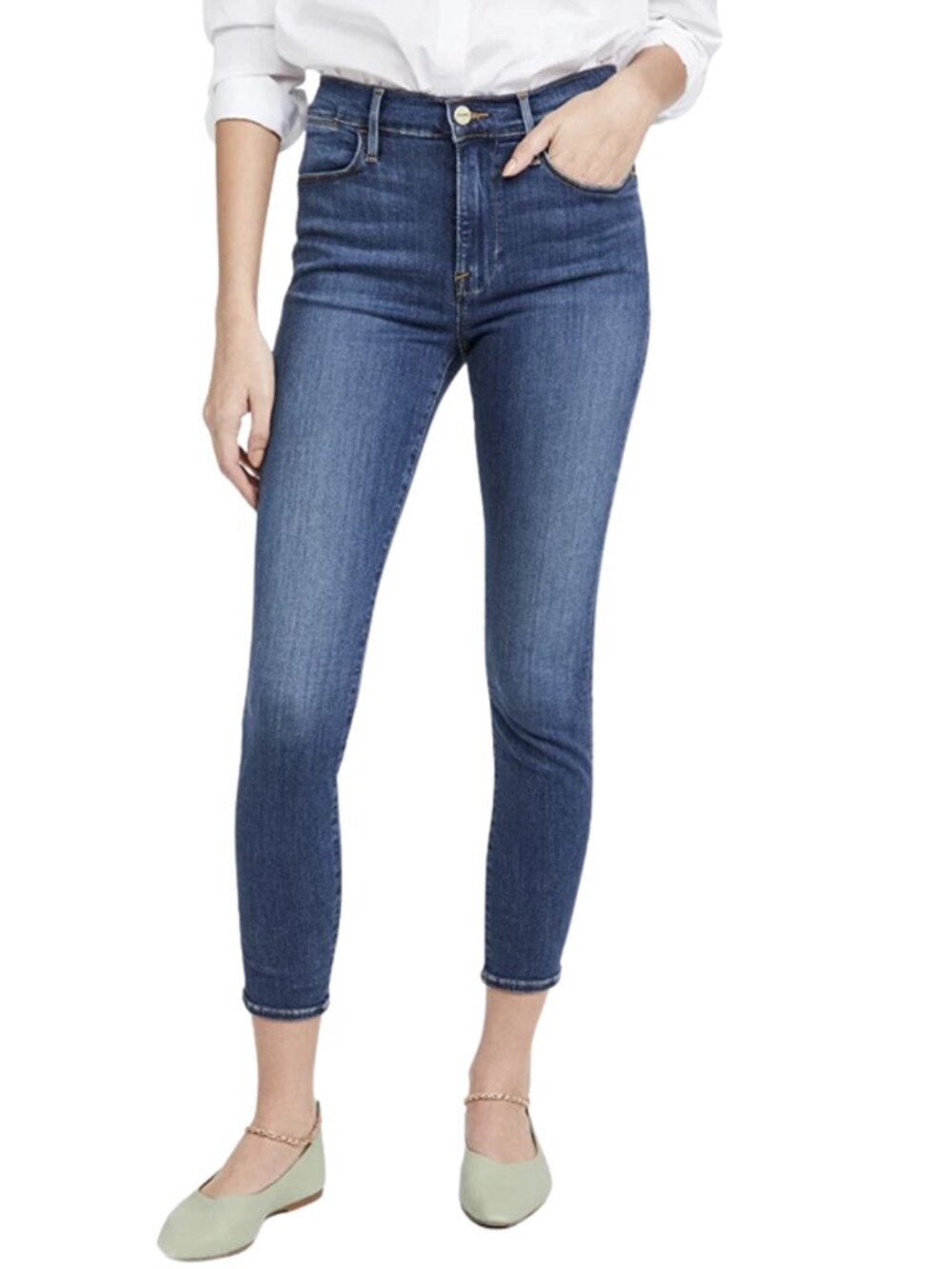 FRAME Le High Skinny Crop Jeans Size 26